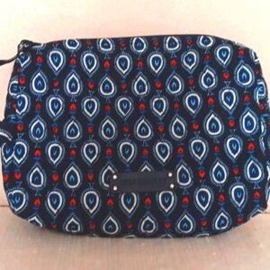 LikeNewVera Bradley Large Quilted Case In Midnight Blue